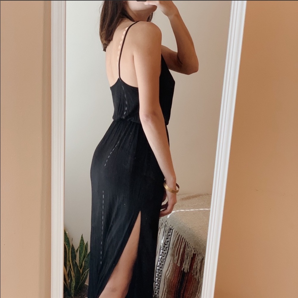 Black maxi dress